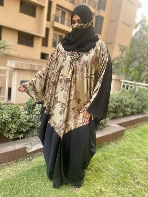 Printed Kaftan Abaya - Image 7