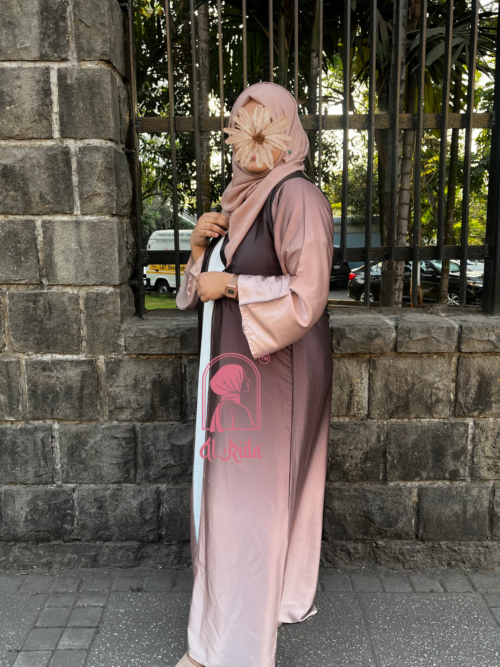Brown - Ombre Abaya - Image 3