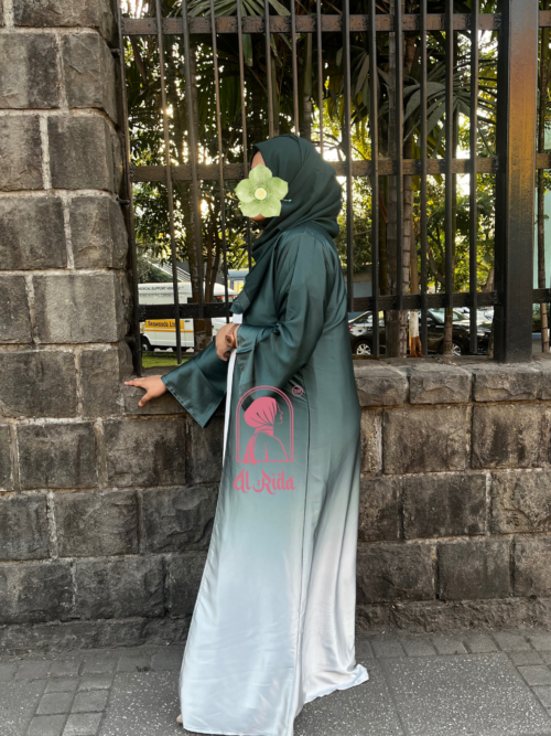 Green - Ombre Abaya - Image 4