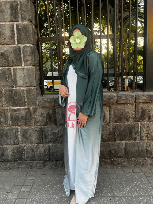 Green - Ombre Abaya - Image 3