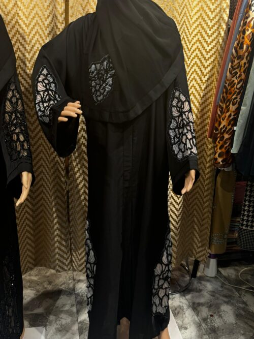 3D Floral Abaya -1 - Image 2