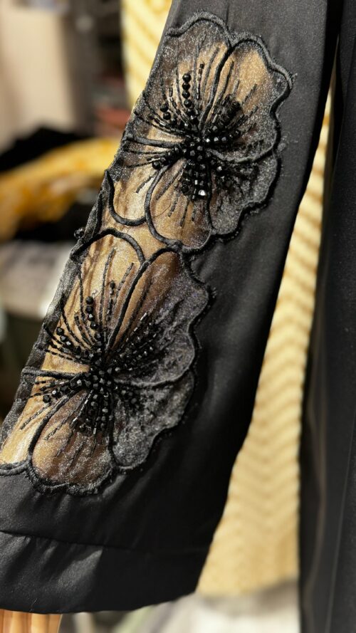 3D Floral Abaya - 2 - Image 3
